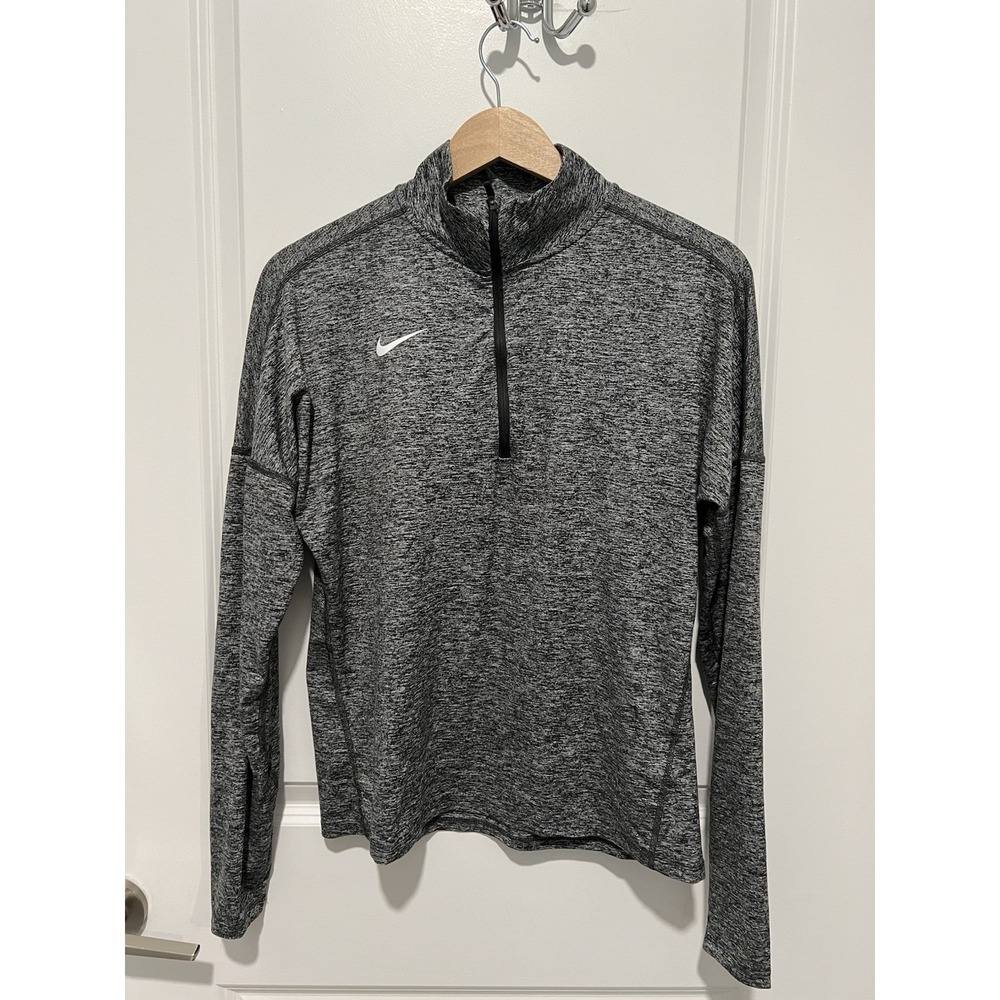 Nike Dri-FIT Element Half-Zip Running 1/4 Zip Gray Women's Size Medium